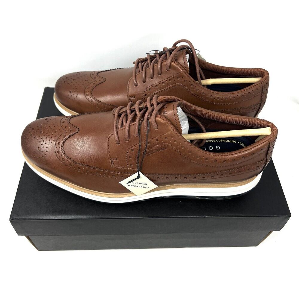 Cole Haan Original Grand Tour Oxford Golf Shoes Wing Tips Mens Size 10.5 C36898 - Picture 6 of 14